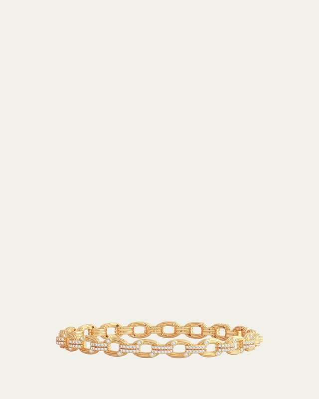 Enchanted Forest Chain Hinged Bangle